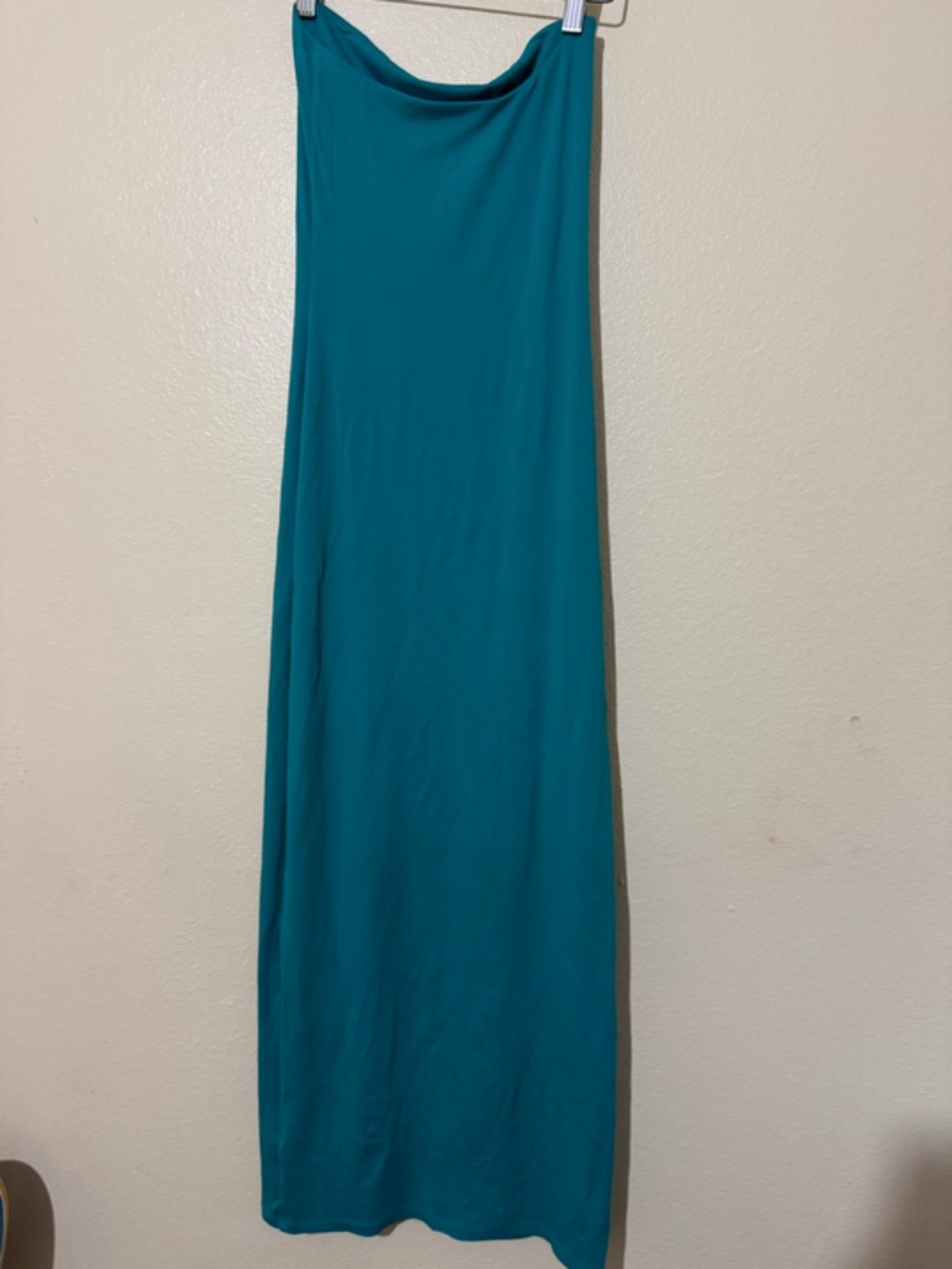 Aritzia Original Contour Enrapture Maxi Tube Dress - Teal, size S - Picture 3 of 4